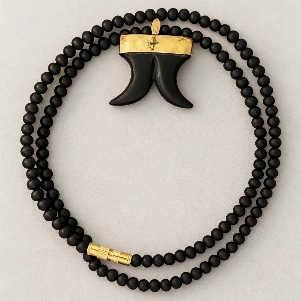 Original South Indian Karungali Mala | Energized | Premium Quality | नॅचुरल करुंगली (एबोनी वुड) माला 108+1 Ebony Tiger Teeth Pendant For Men And Women: with Lab certificate