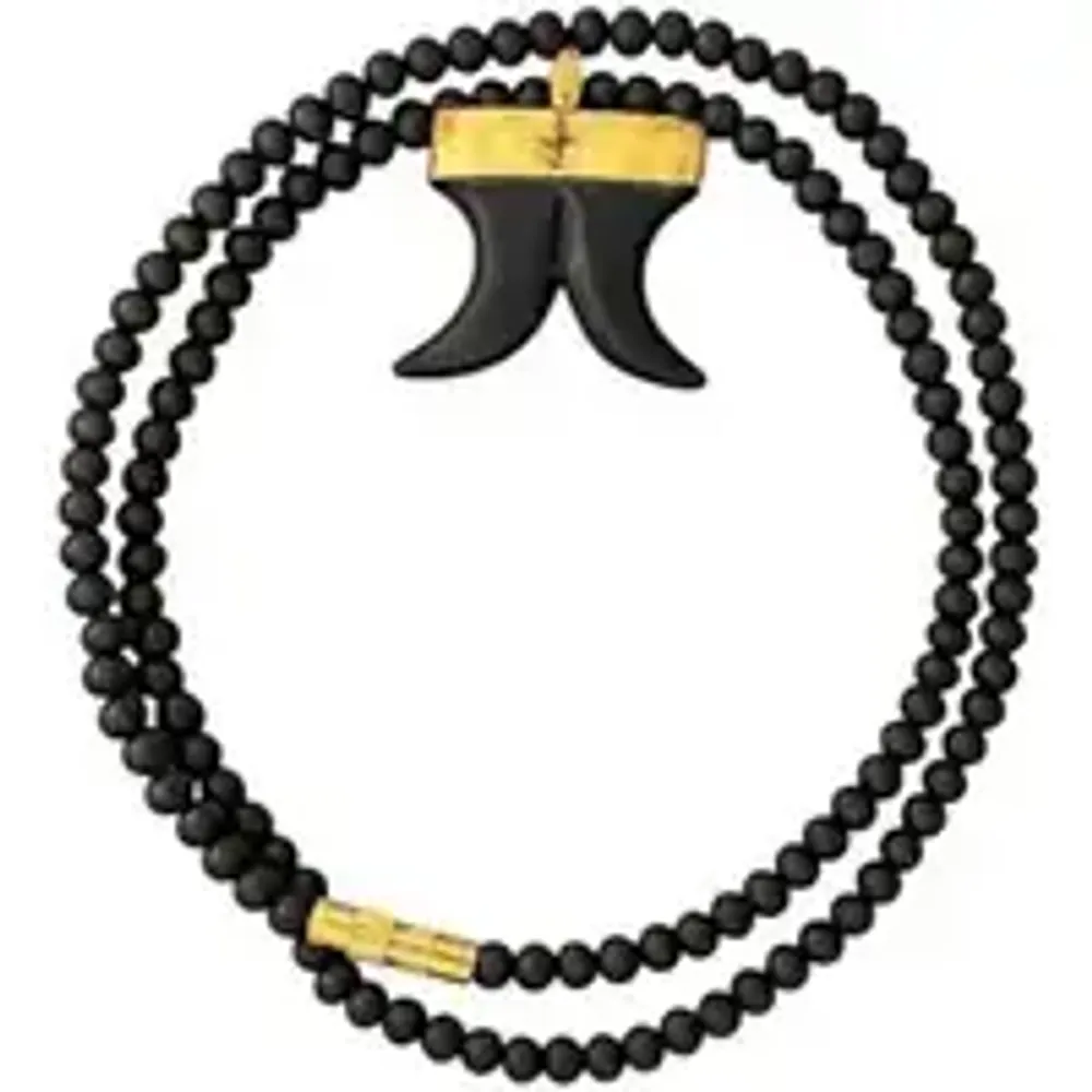 Original South Indian Karungali Mala | Energized | Premium Quality | नॅचुरल करुंगली (एबोनी वुड) माला 108+1 Ebony Tiger Teeth Pendant For Men And Women: with Lab certificate — view 4